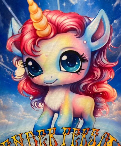 TENDER PERSON（テンダ―パーソン）TENDER PERSON (テンダ―パーソン) UNCORN TEE ブルー サイズ:1の古着・服飾アイテム