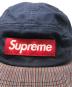 中古・古着 Supreme (シュプリーム) Box Logo Canvas Stripe Camp Cap ネイビー：8000円