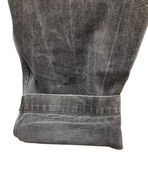 STUDIO NICHOLSON（スタジオ ニコルソン）STUDIO NICHOLSON (スタジオ ニコルソン) ワイドデニムパンツ ブラック サイズ:Mの古着・服飾アイテム