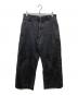 STUDIO NICHOLSON（スタジオ ニコルソン）の古着「ワイドデニムパンツ」｜ブラック