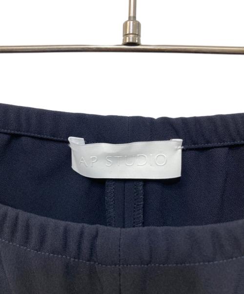 AP STUDIO（エーピーストゥディオ）AP STUDIO (エーピーストゥディオ) エラスティックパンツ ブラック サイズ:34の古着・服飾アイテム