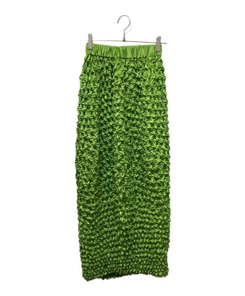 MAISON SPECIAL（メゾンスペシャル）MAISON SPECIAL (メゾンスペシャル) ポップコーンシャーリングスカート グリーン サイズ:Freeの古着・服飾アイテム