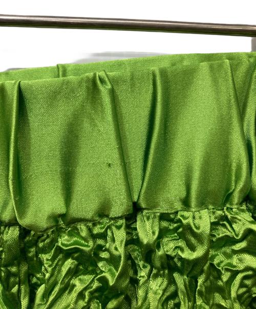 MAISON SPECIAL（メゾンスペシャル）MAISON SPECIAL (メゾンスペシャル) ポップコーンシャーリングスカート グリーン サイズ:Freeの古着・服飾アイテム