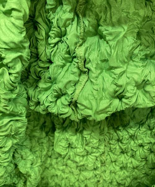 MAISON SPECIAL（メゾンスペシャル）MAISON SPECIAL (メゾンスペシャル) ポップコーンシャーリングスカート グリーン サイズ:Freeの古着・服飾アイテム