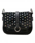Zadig&Voltaire×KATE MOSSザディグエヴォルテール×ケイト モス）の古着「カーフスキンショルダーバッグ」｜ブラック