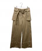 MYKKE HOFMANNミケ・ホフマン）の古着「ビッグポケットワイドパンツ」｜ベージュ