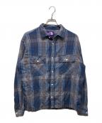 THE NORTHFACE PURPLELABELザ・ノースフェイス パープルレーベル）の古着「Amunzen Plaid Field Shirt」｜ネイビー