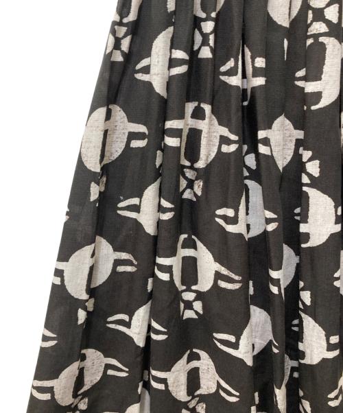 Vivienne Westwood RED LABEL（ヴィヴィアンウエストウッドレッドレーベル）Vivienne Westwood RED LABEL (ヴィヴィアンウエストウッドレッドレーベル) オーブ総柄スカート ダークグレー×ベージュ サイズ:00の古着・服飾アイテム