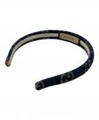 GUCCIグッチ）の古着「GGデニムカチューシャ」｜ネイビー