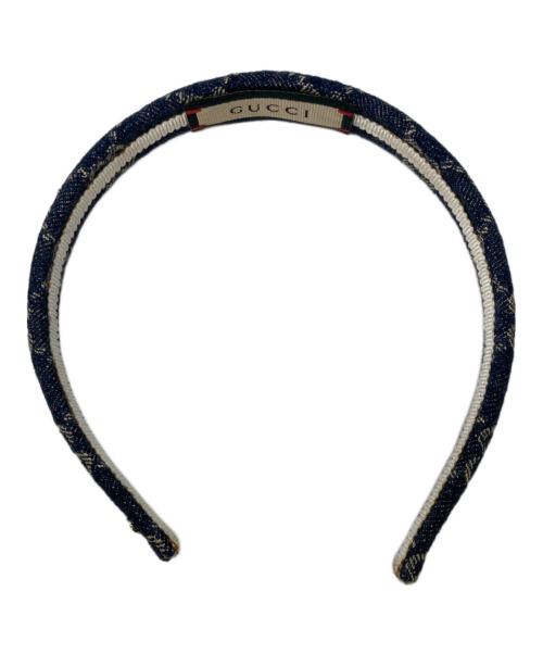 GUCCI（グッチ）GUCCI (グッチ) GGデニムカチューシャ ネイビー サイズ:OneSizeの古着・服飾アイテム