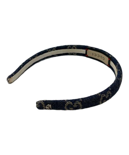 GUCCI（グッチ）GUCCI (グッチ) GGデニムカチューシャ ネイビー サイズ:OneSizeの古着・服飾アイテム