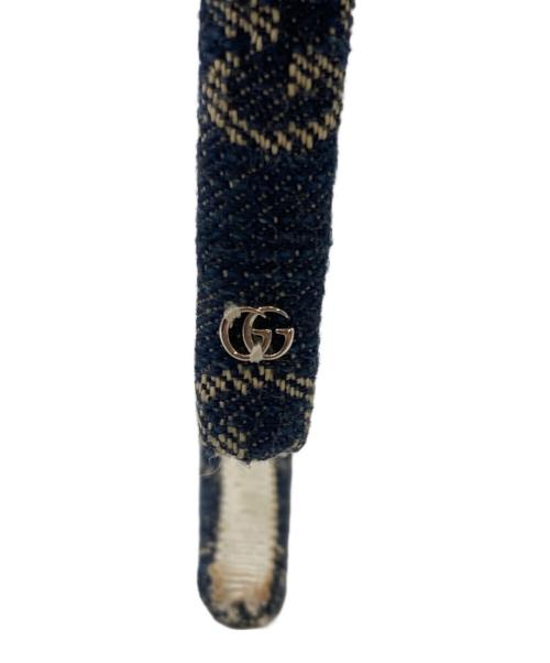 GUCCI（グッチ）GUCCI (グッチ) GGデニムカチューシャ ネイビー サイズ:OneSizeの古着・服飾アイテム