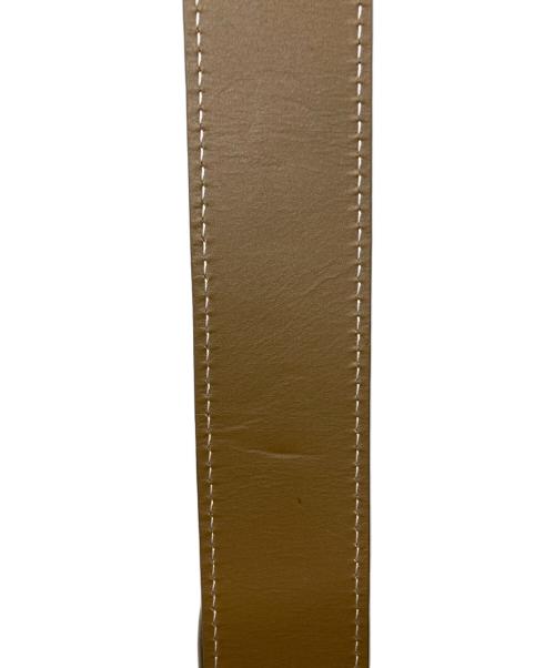 elleme（エレメ）elleme (エレメ) Boomerang レザーバッグ ベージュの古着・服飾アイテム