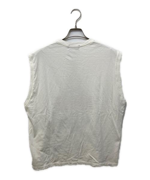 Hysteric Glamour（ヒステリックグラマー）Hysteric Glamour (ヒステリックグラマー) FLYING V ノースリーブTシャツ ホワイト サイズ:XLの古着・服飾アイテム