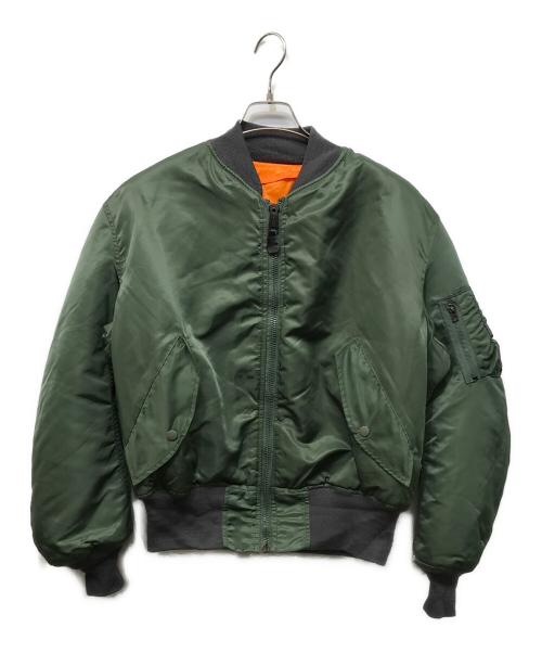 GREENBERIER（グリーンブライヤー）GREENBERIER (グリーンブライヤー) MA-1ジャケット カーキ サイズ:Lの古着・服飾アイテム
