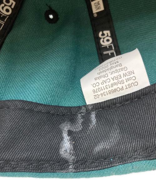 stussy（ステューシー）stussy (ステューシー) New Era (ニューエラ) LEAFS NEW ERA FITTED CAP グリーン サイズ:58.7㎝の古着・服飾アイテム