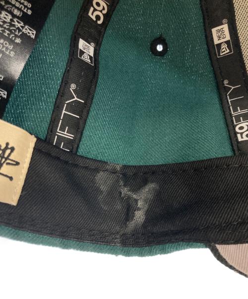 stussy（ステューシー）stussy (ステューシー) New Era (ニューエラ) LEAFS NEW ERA FITTED CAP グリーン サイズ:58.7㎝の古着・服飾アイテム