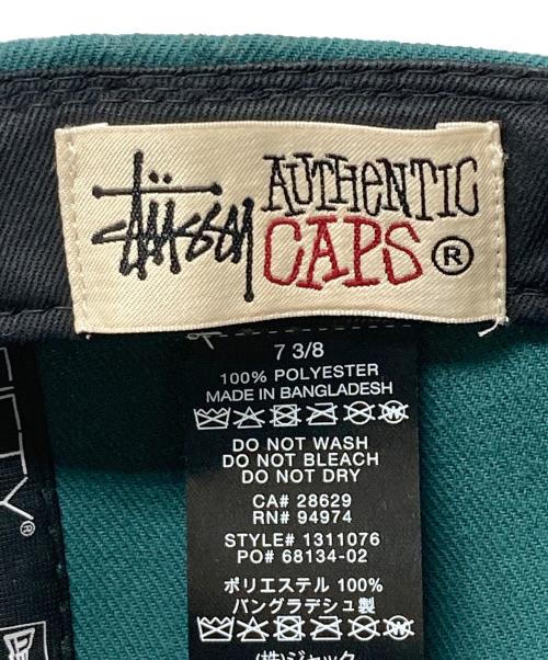 stussy（ステューシー）stussy (ステューシー) New Era (ニューエラ) LEAFS NEW ERA FITTED CAP グリーン サイズ:58.7㎝の古着・服飾アイテム