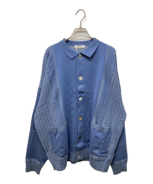 yashiki（ヤシキ）YASHIKI (ヤシキ) Hanaakari Collar Cardigan ブルー サイズ:3 未使用品の古着・服飾アイテム