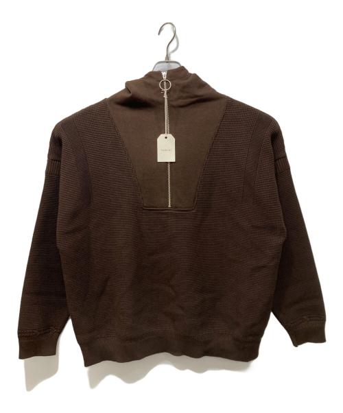 yashiki（ヤシキ）YASHIKI (ヤシキ) Tasogare High Neck Hoodie ブラウン サイズ:3 未使用品の古着・服飾アイテム