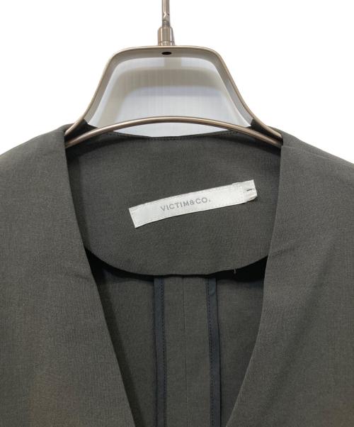 VICTIM（ヴィクティム）VICTIM (ヴィクティム) NO COLLAR JACKET ブラック サイズ:1 未使用品の古着・服飾アイテム