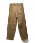 VICTIM (ヴィクティム) LINEN 2-TUCK SLACKS ブラウン サイズ:2 未使用品：8000円