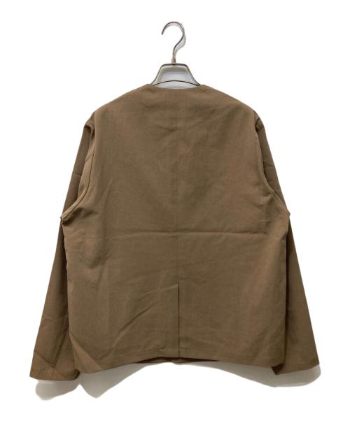VICTIM（ヴィクティム）VICTIM (ヴィクティム) NO COLLAR JACKET ブラウン サイズ:2 未使用品の古着・服飾アイテム