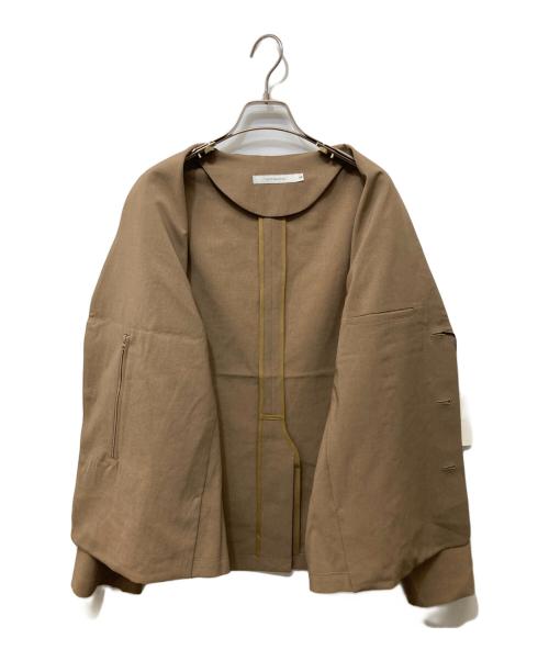 VICTIM（ヴィクティム）VICTIM (ヴィクティム) NO COLLAR JACKET ブラウン サイズ:2 未使用品の古着・服飾アイテム