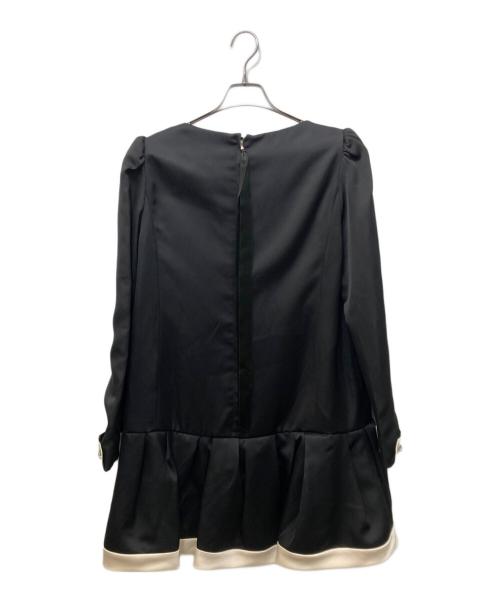 MARC JACOBS（マークジェイコブズ）MARC JACOBS (マークジェイコブス) Ruffled sateen dress ブラック サイズ:12の古着・服飾アイテム