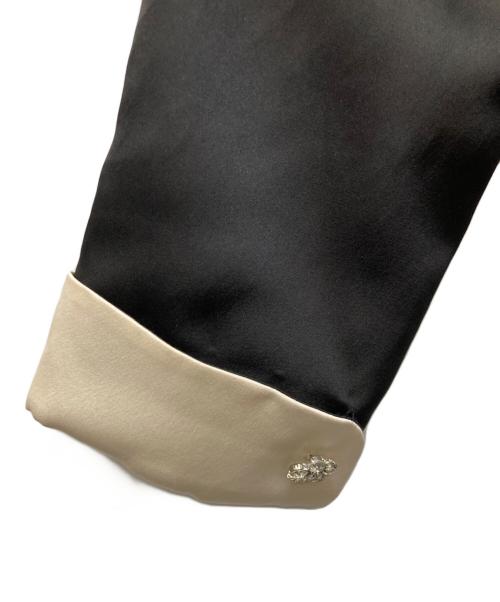 MARC JACOBS（マークジェイコブズ）MARC JACOBS (マークジェイコブス) Ruffled sateen dress ブラック サイズ:12の古着・服飾アイテム