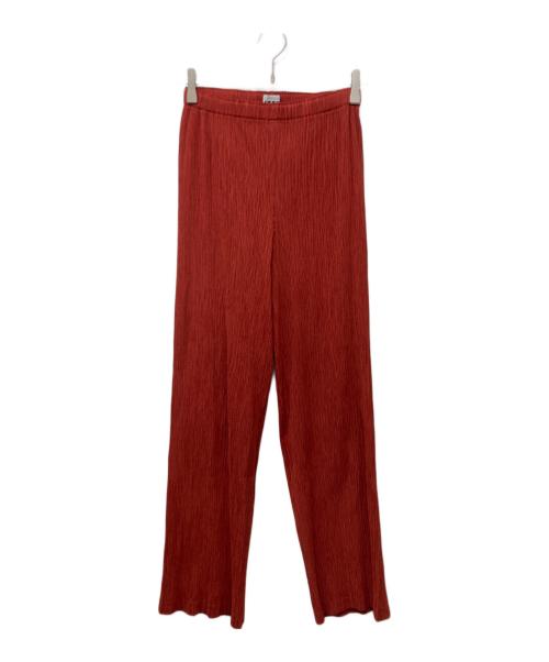 ISSEY MIYAKE FETE（イッセイミヤケフェット）ISSEY MIYAKE FETE (イッセイミヤケフェット) プリーツパンツ レッド サイズ:2の古着・服飾アイテム