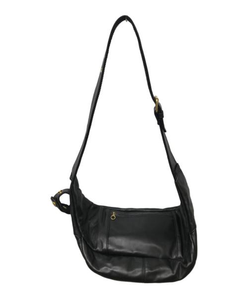 Schott（ショット）Schott (ショット) パデットレザーボディーバッグ ブラックの古着・服飾アイテム