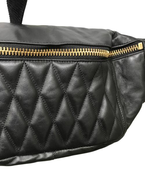 Schott（ショット）Schott (ショット) パデットレザーボディーバッグ ブラックの古着・服飾アイテム