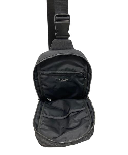 BLACK LABEL CRESTBRIDGE（ブラックレーベル クレストブリッジ）BLACK LABEL CRESTBRIDGE (ブラックレーベル クレストブリッジ) チェック切替ボディーバッグ ブラック×ベージュの古着・服飾アイテム
