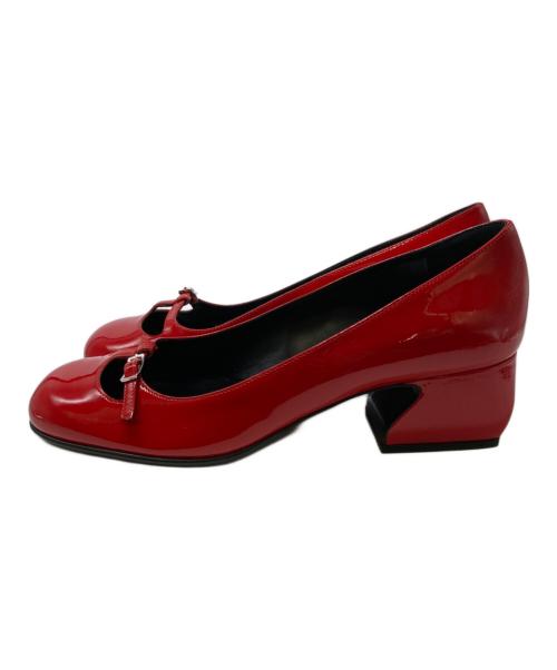 sergio rossi（セルジオロッシ）sergio rossi (セルジオロッシ) PUMPS CARMINIO レッド サイズ:37 1/2 未使用品の古着・服飾アイテム