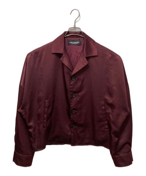 CHRISTIAN DADA（クリスチャンダダ）CHRISTIAN DADA (クリスチャンダダ) Oversized Satin Vietnam Jacket パープル サイズ:46の古着・服飾アイテム
