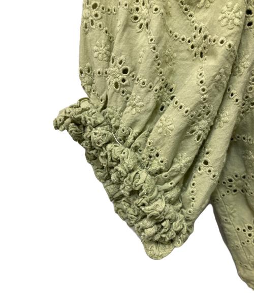 POPPY（ポピー）POPPY (ポピー) フラワーレースワンピース グリーン サイズ:Sの古着・服飾アイテム