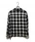 FRONT 11201 (フロント 11201) レーヨンオンブレチェックシャツ ブラック×グレー サイズ:M：9000円