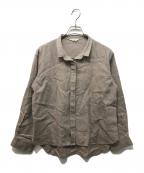 wafuワフー）の古着「リネンシャツ」｜ブラウン