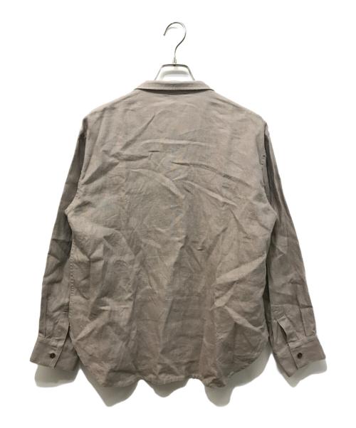 wafu（ワフー）wafu (ワフー) リネンシャツ ブラウン サイズ:不明の古着・服飾アイテム
