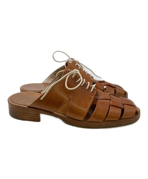 HENDER SCHEME（エンダースキーマ）Hender Scheme (エンダースキーマ) Soak レースアップサンダル ブラウン サイズ:２の古着・服飾アイテム