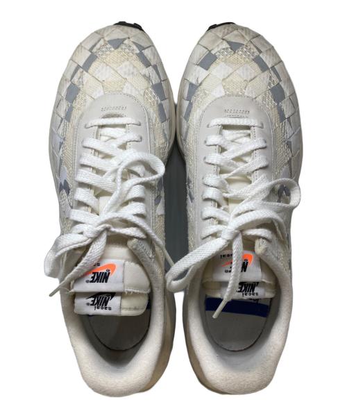 NIKE（ナイキ）NIKE (ナイキ) sacai (サカイ) Jean Paul GAULTIER (ジャンポールゴルチェ) Air Woven VaporWaffle ホワイト サイズ:30㎝の古着・服飾アイテム