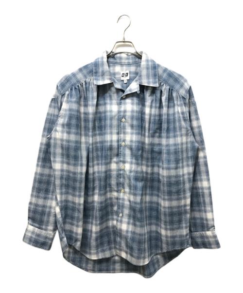 AiE（エーアイイー）AiE (エーアイイー) Painter Shirt オンブレチェック ブルー サイズ:Sの古着・服飾アイテム
