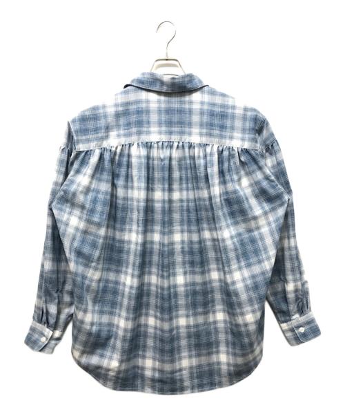 AiE（エーアイイー）AiE (エーアイイー) Painter Shirt オンブレチェック ブルー サイズ:Sの古着・服飾アイテム