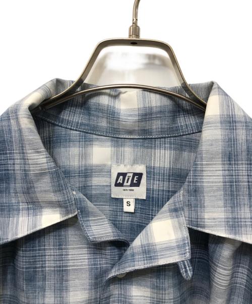 AiE（エーアイイー）AiE (エーアイイー) Painter Shirt オンブレチェック ブルー サイズ:Sの古着・服飾アイテム