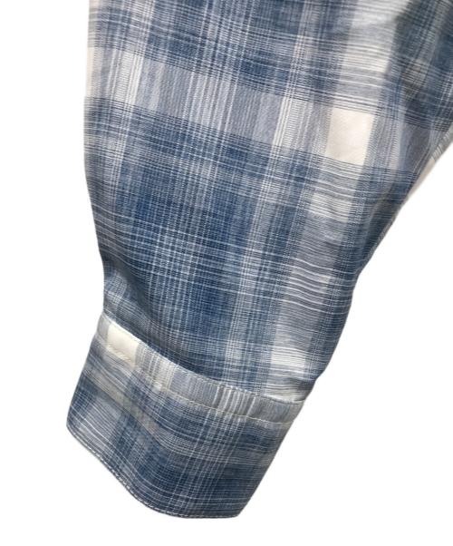 AiE（エーアイイー）AiE (エーアイイー) Painter Shirt オンブレチェック ブルー サイズ:Sの古着・服飾アイテム