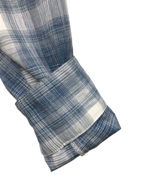 AiE（エーアイイー）AiE (エーアイイー) Painter Shirt オンブレチェック ブルー サイズ:Sの古着・服飾アイテム