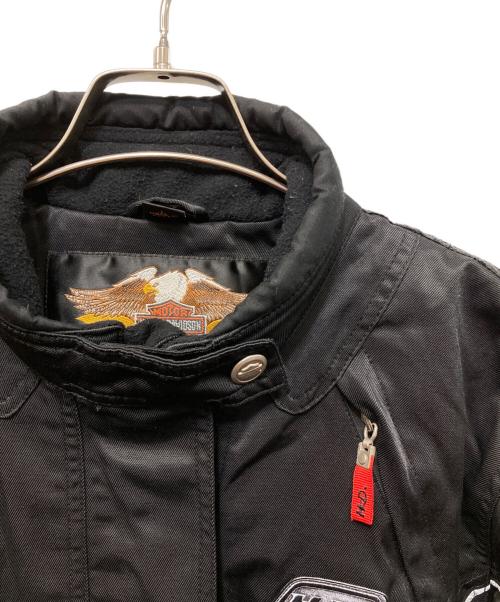 HARLEY-DAVIDSON（ハーレーダビッドソン）HARLEY-DAVIDSON (ハーレーダビッドソン) ライダースジャケット ブラック サイズ:Lの古着・服飾アイテム