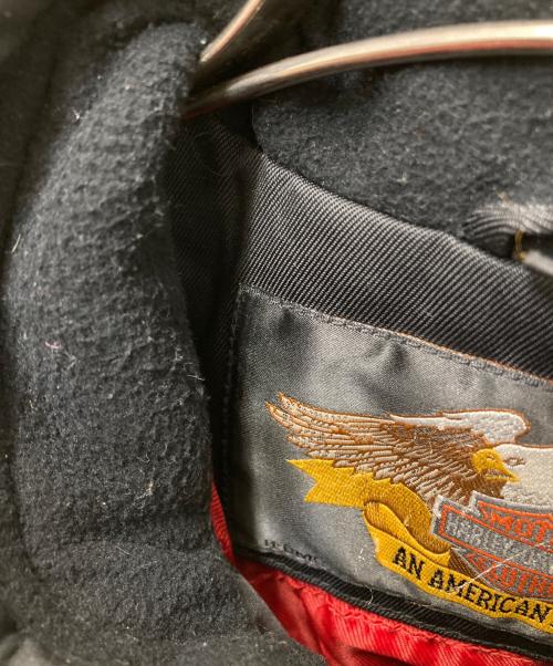 HARLEY-DAVIDSON（ハーレーダビッドソン）HARLEY-DAVIDSON (ハーレーダビッドソン) ライダースジャケット ブラック サイズ:Lの古着・服飾アイテム