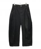 OPICLOTHオーピックロース）の古着「deformed buggy silhouette pants」｜ブラック